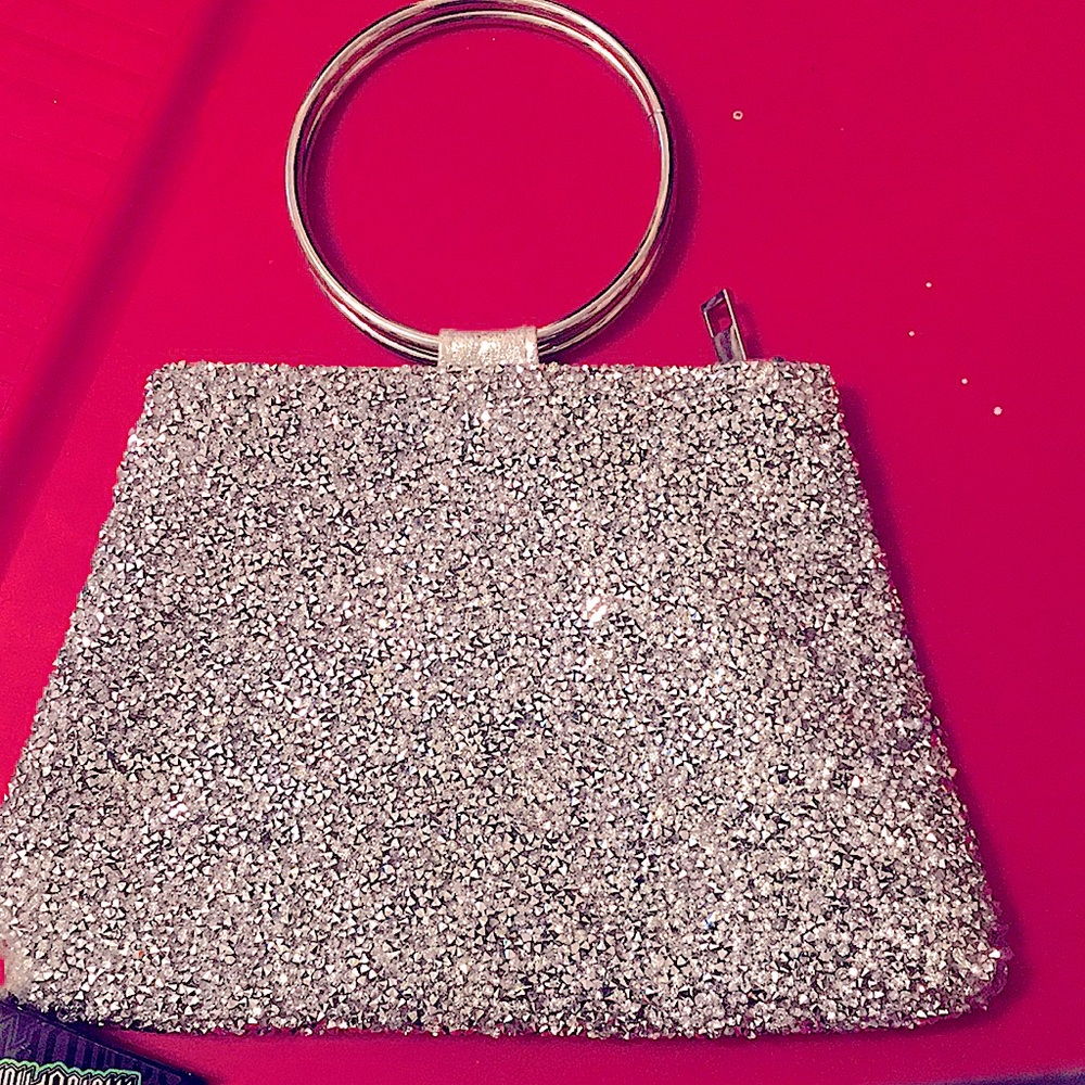A Very fancy sparkly clutch bag made my blush offers accepted have a gold bag to